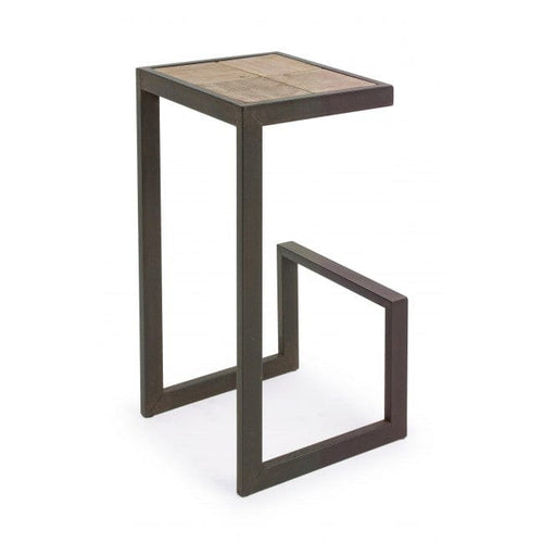 Bizzotto Sgabello da bar in legno Blocks Naturale