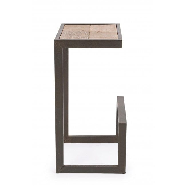 Bizzotto Sgabello da bar in legno Blocks Naturale