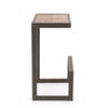 Bizzotto Sgabello da bar in legno Blocks Naturale