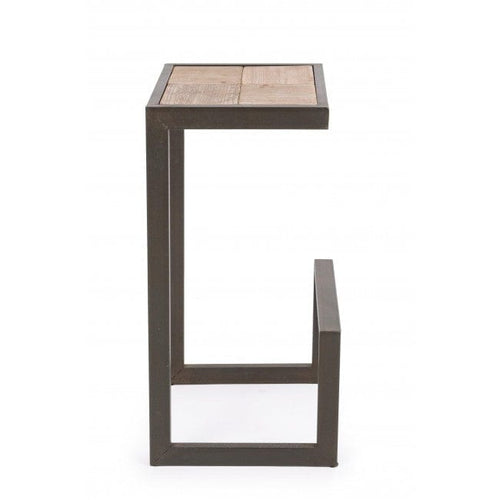 Bizzotto Sgabello da bar in legno Blocks Naturale