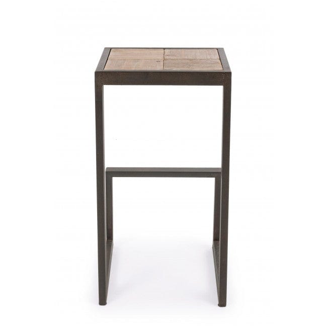 Bizzotto Sgabello da bar in legno Blocks Naturale