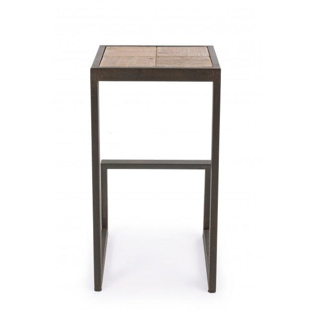Bizzotto Sgabello da bar in legno Blocks Naturale