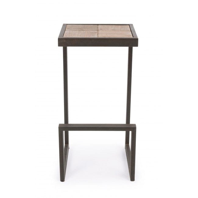 Bizzotto Sgabello da bar in legno Blocks Naturale