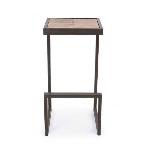 Bizzotto Sgabello da bar in legno Blocks Naturale