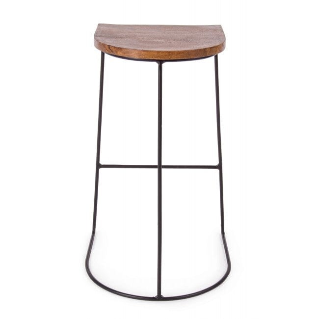 Bizzotto Sgabello da bar in legno Edgard Naturale