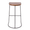 Bizzotto Sgabello da bar in legno Edgard Naturale