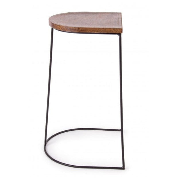 Bizzotto Sgabello da bar in legno Edgard Naturale