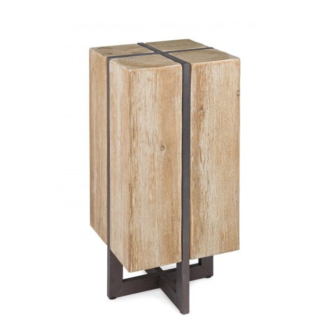 Bizzotto Sgabello da bar in legno Garrett Naturale