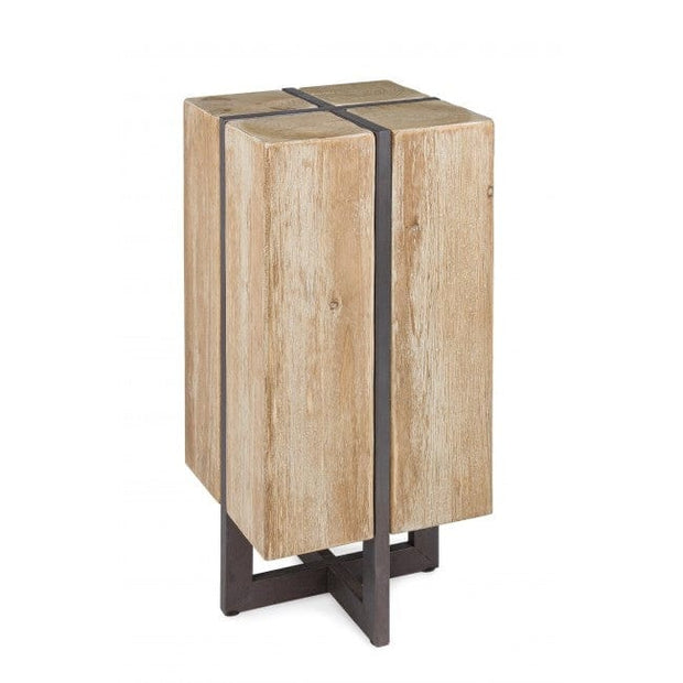 Bizzotto Sgabello da bar in legno Garrett Naturale