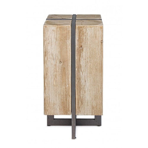 Bizzotto Sgabello da bar in legno Garrett Naturale