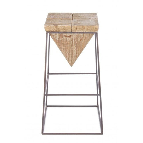 Bizzotto Sgabello da bar in legno Prismy Naturale