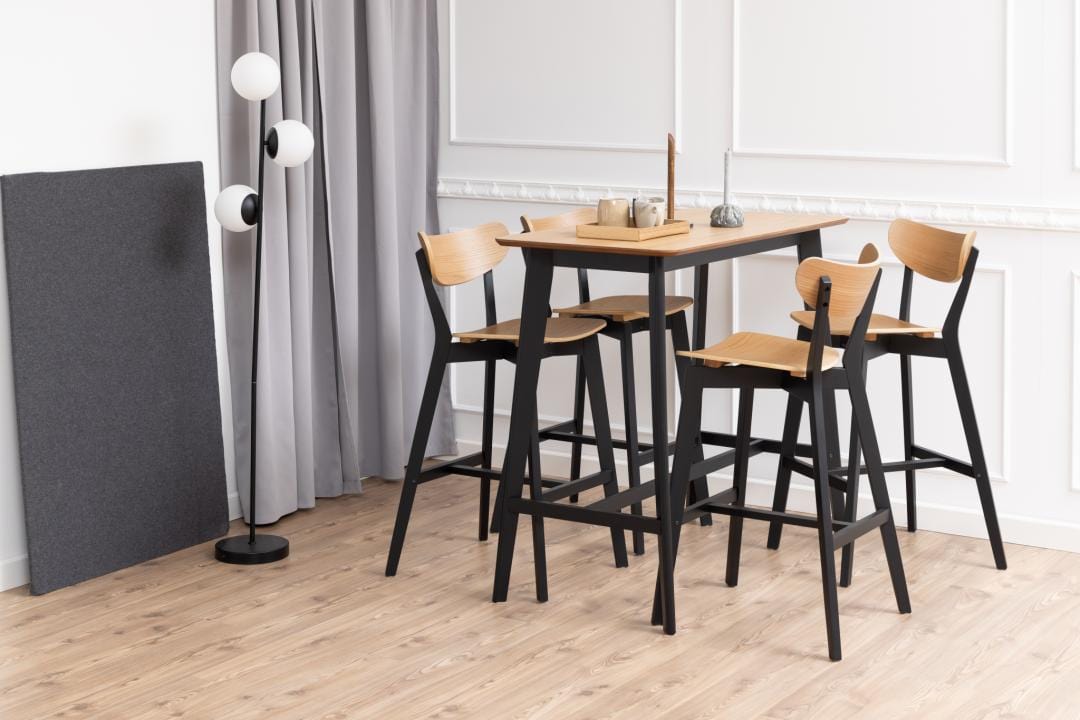Actona Sgabello da bar in legno Roxby Quercia