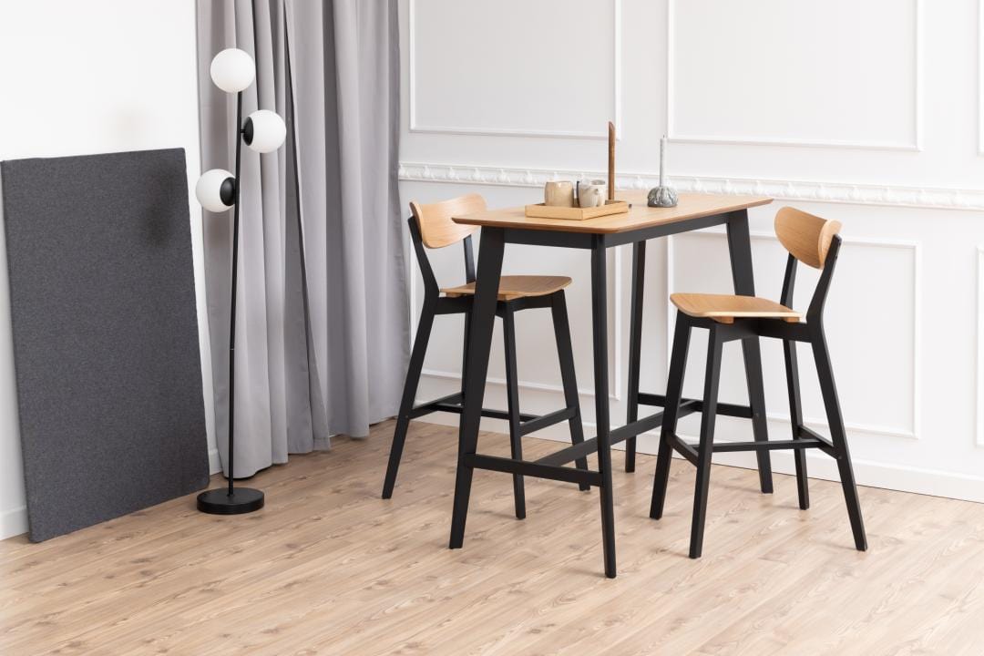 Actona Sgabello da bar in legno Roxby Quercia