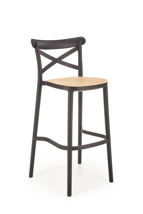 Halmar Sgabello da bar in plastica H111 Nero