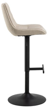 Actona Sgabello da bar in tessuto Adisa Beige
