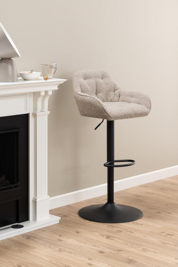 Actona Sgabello da bar in tessuto Brooke 60 Beige