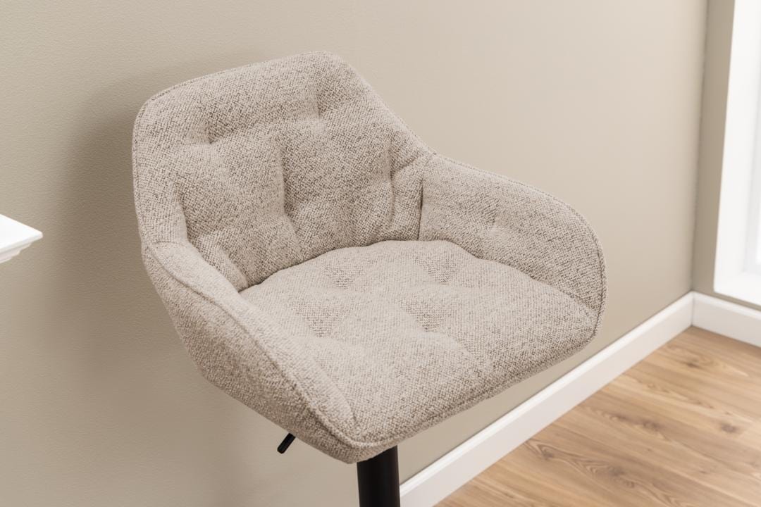 Actona Sgabello da bar in tessuto Brooke 60 Beige
