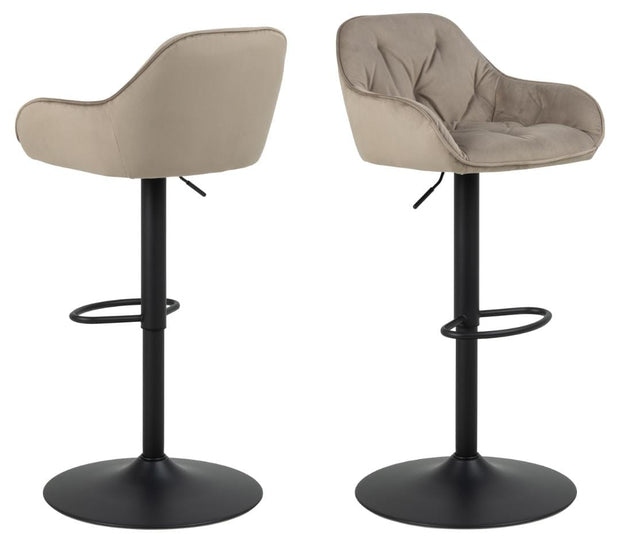 Actona Sgabello da bar in tessuto Brooke 82AC Beige