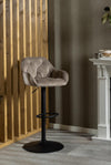 Actona Sgabello da bar in tessuto Brooke 82AC Beige