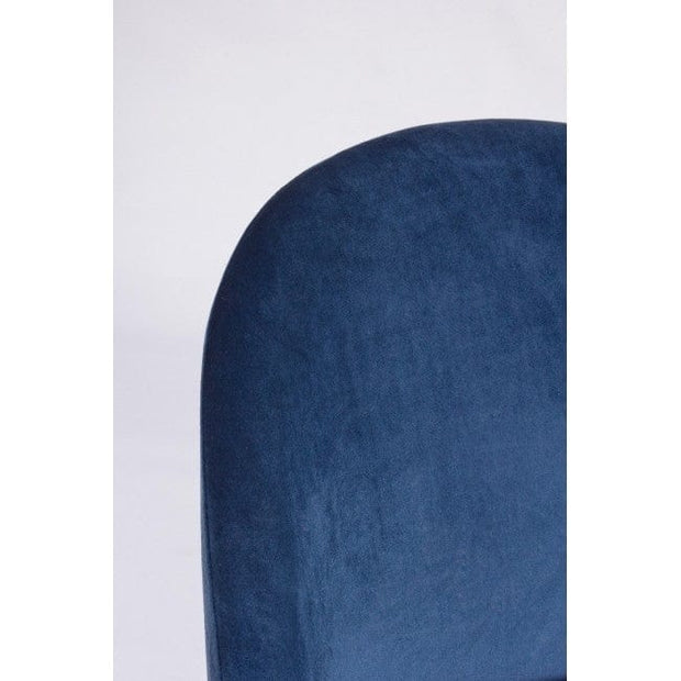 Bizzotto Sgabello da bar in tessuto Carry Blu