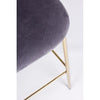 Bizzotto Sgabello da bar in tessuto Carry Grigio