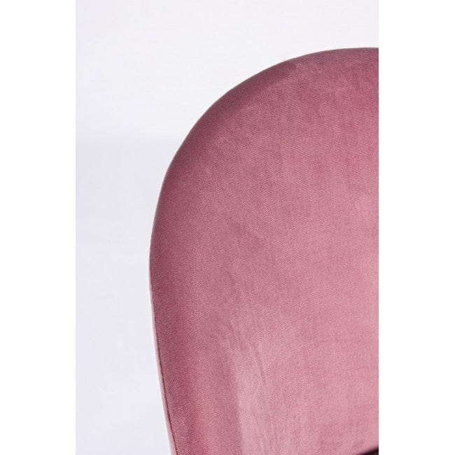 Bizzotto Sgabello da bar in tessuto Carry Rosa