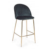Bizzotto Sgabello da bar in tessuto Carry Verde