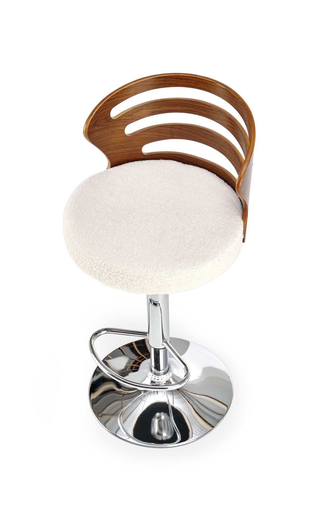 Sgabello da bar in tessuto H109 Crema (4)