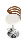 Sgabello da bar in tessuto H109 Crema (4)