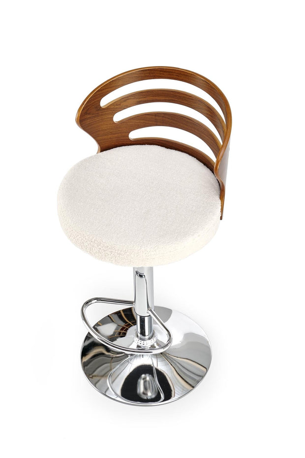 Sgabello da bar in tessuto H109 Crema (4)
