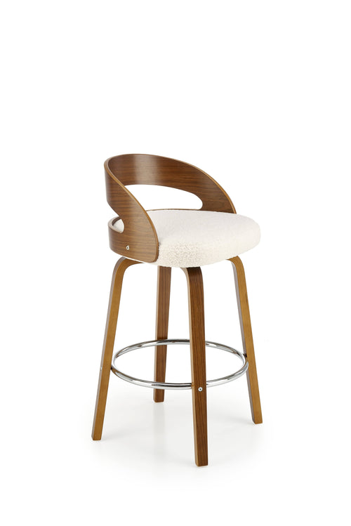 Halmar Sgabello da bar in tessuto H110 Crema