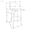Halmar Sgabello da bar in tessuto H116 Beige