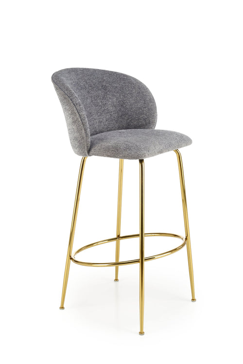 Halmar Sgabello da bar in tessuto H116 Grigio