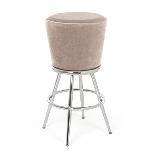 Bizzotto Sgabello da bar in tessuto Margarita Beige