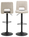 Actona Sgabello da bar in tessuto Sylvia Beige