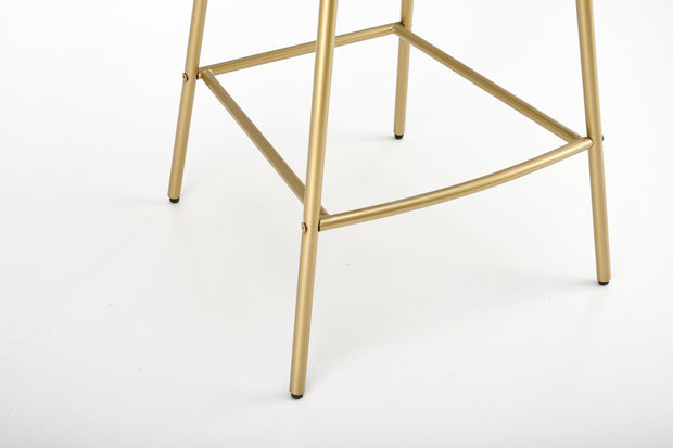 Halmar Sgabello da bar in velluto H113 Nero