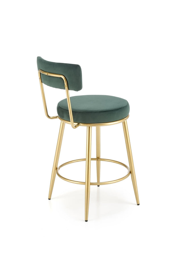 Halmar Sgabello da bar in velluto H115 Verde
