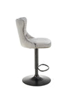 Halmar Sgabello da bar in velluto H117 Grigio