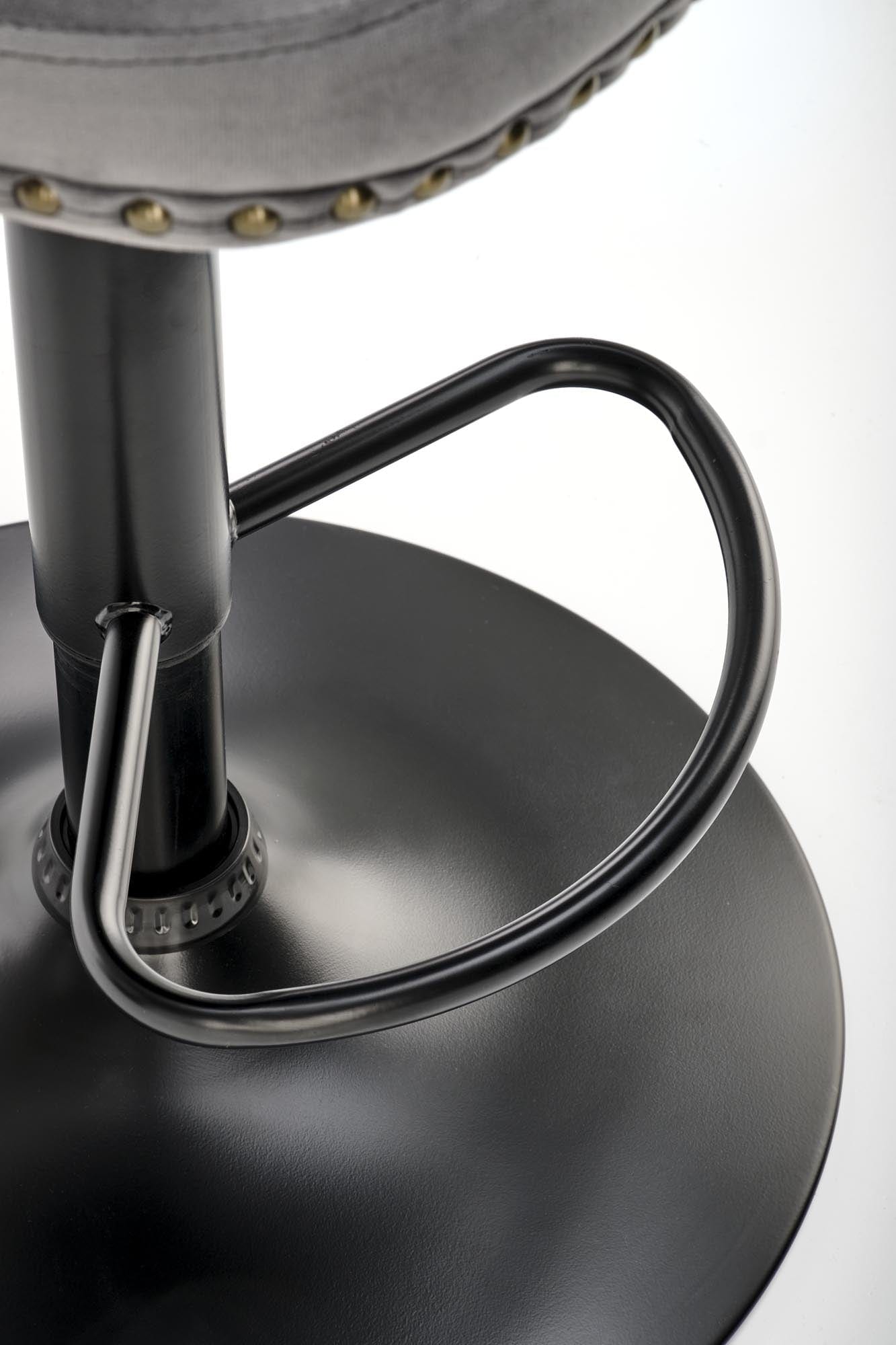 Halmar Sgabello da bar in velluto H117 Grigio