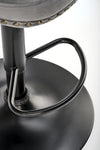 Halmar Sgabello da bar in velluto H117 Grigio