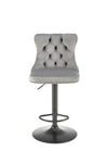 Halmar Sgabello da bar in velluto H117 Grigio