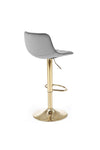 Halmar Sgabello da bar in velluto H120 Grigio