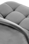 Halmar Sgabello da bar in velluto H120 Grigio