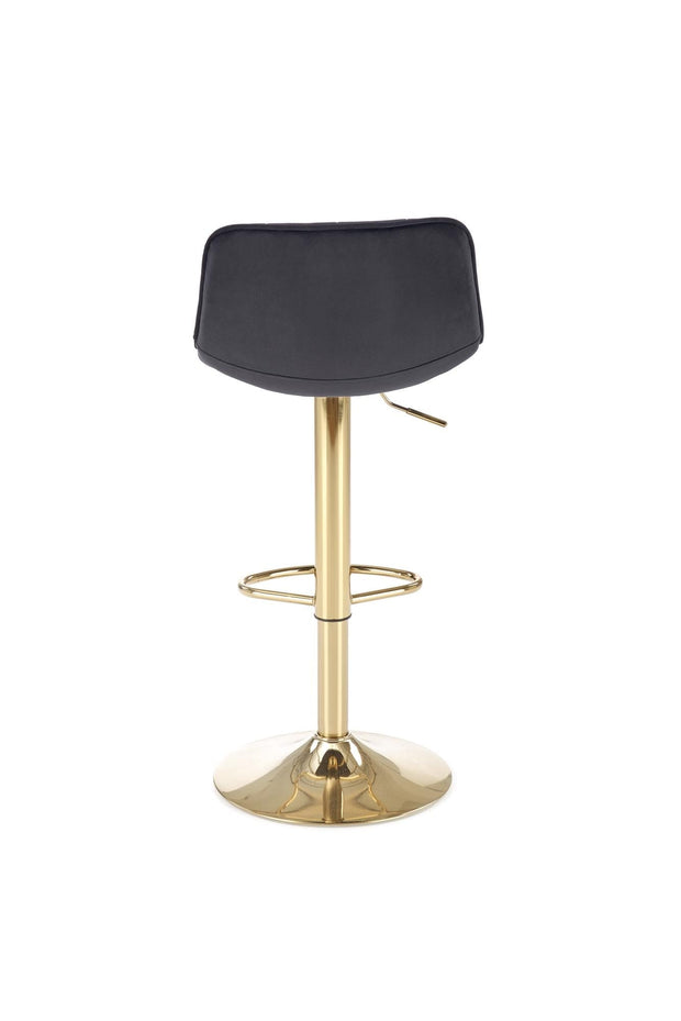 Halmar Sgabello da bar in velluto H120 Nero