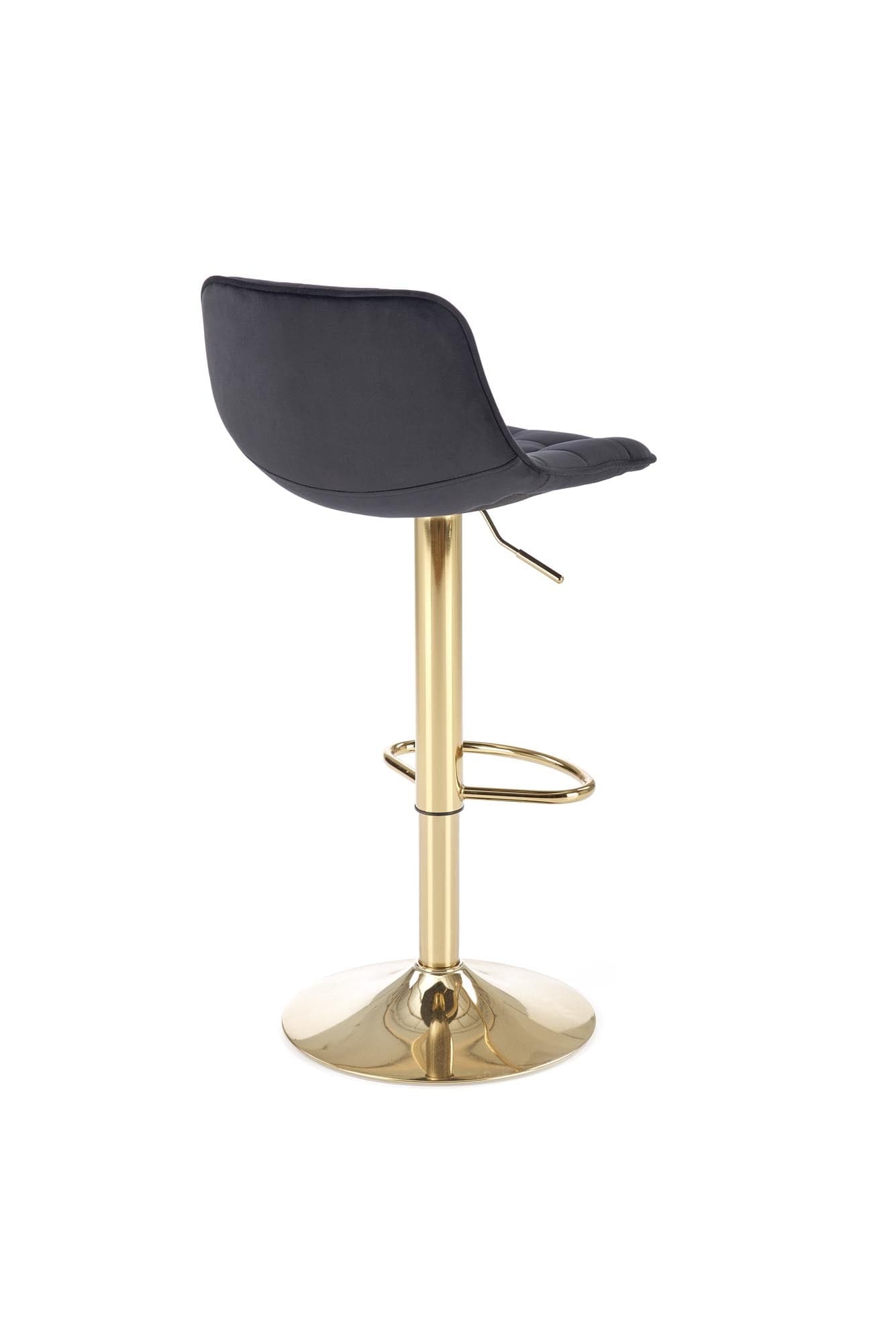 Halmar Sgabello da bar in velluto H120 Nero