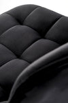 Halmar Sgabello da bar in velluto H120 Nero