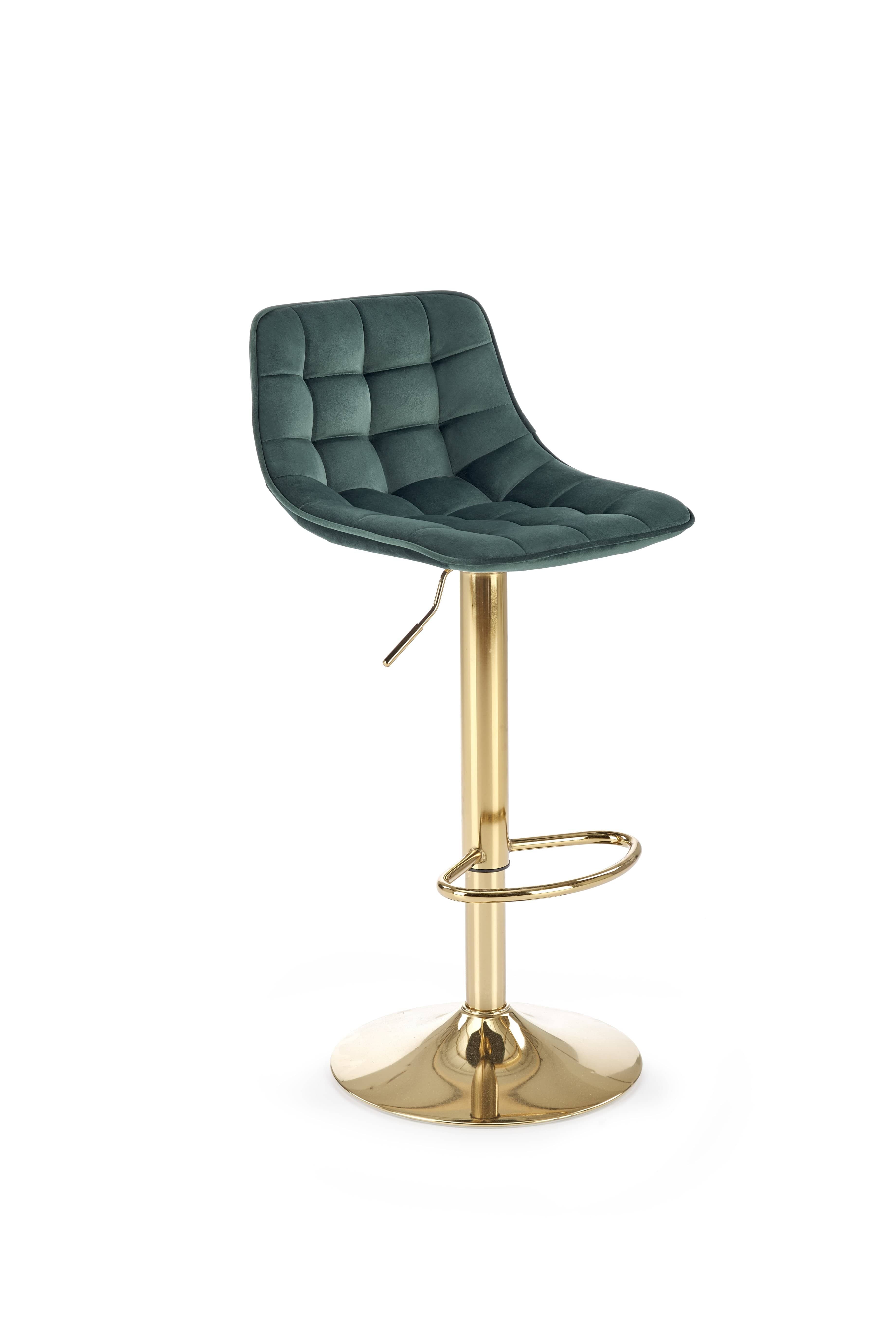 Halmar Sgabello da bar in velluto H120 Verde