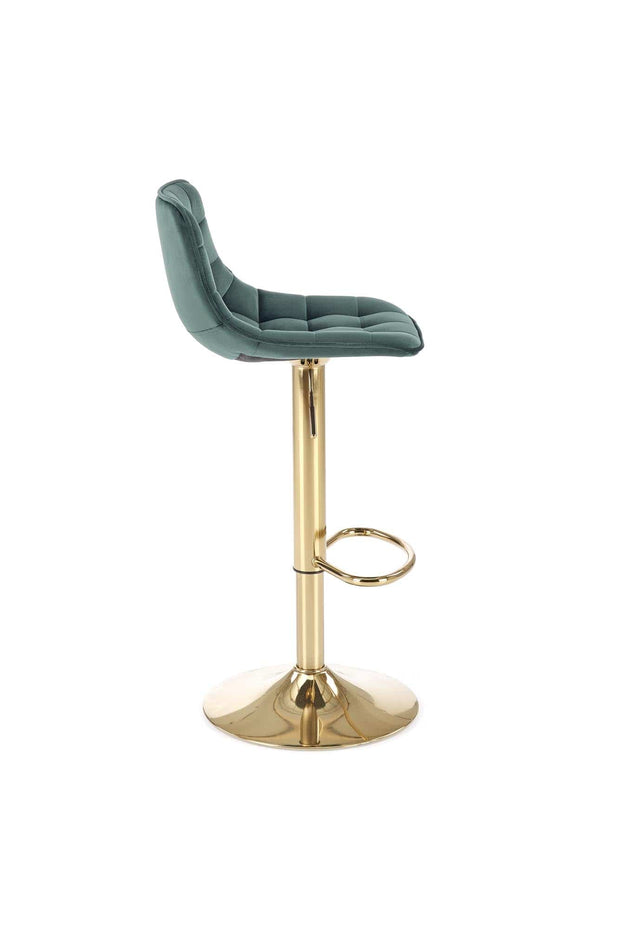 Halmar Sgabello da bar in velluto H120 Verde