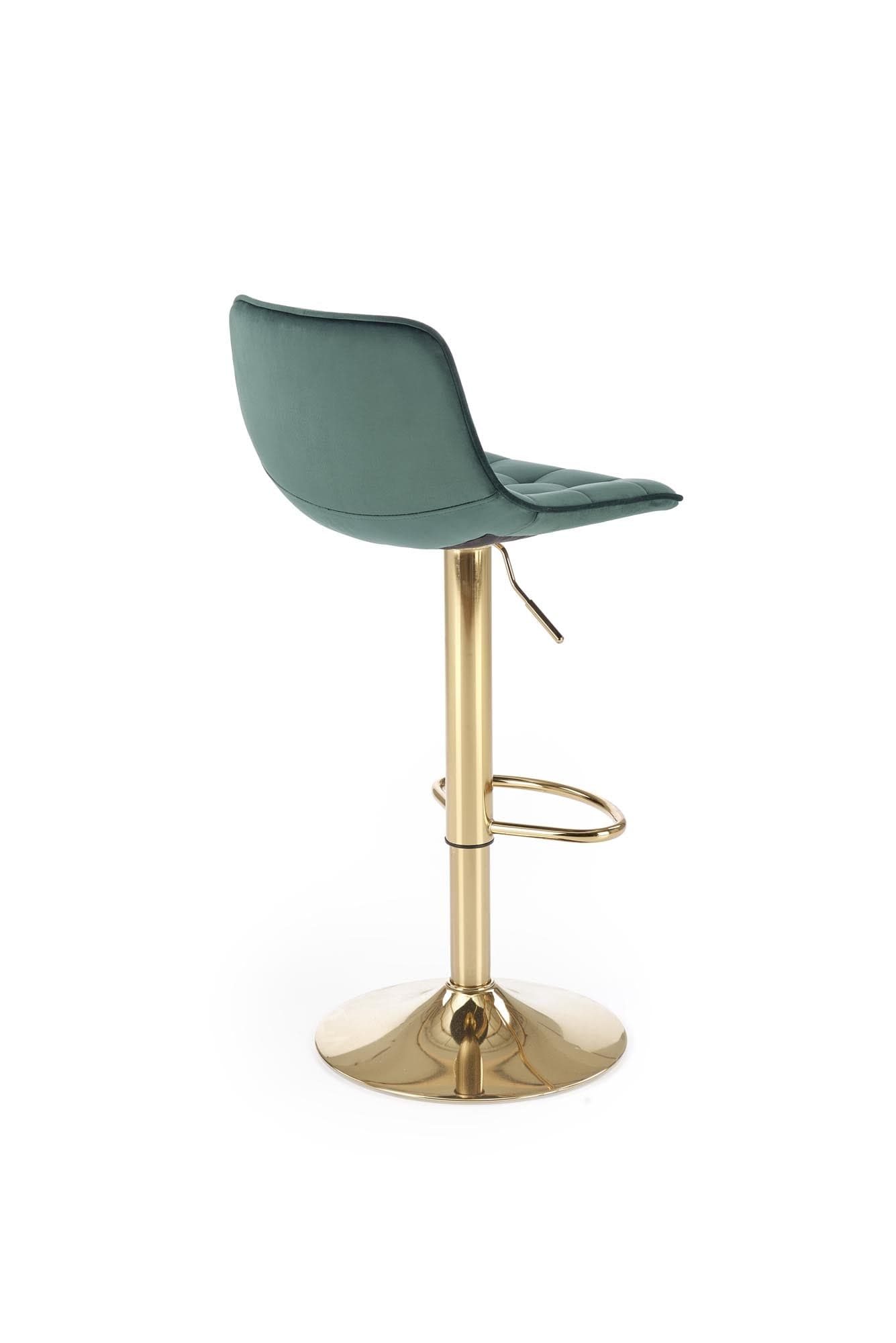 Halmar Sgabello da bar in velluto H120 Verde