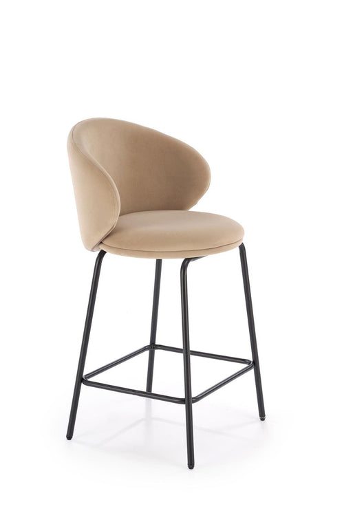 Halmar Sgabello da bar in velluto H121 Beige